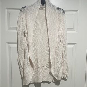 Roxy Cream Open-Front Cardigan